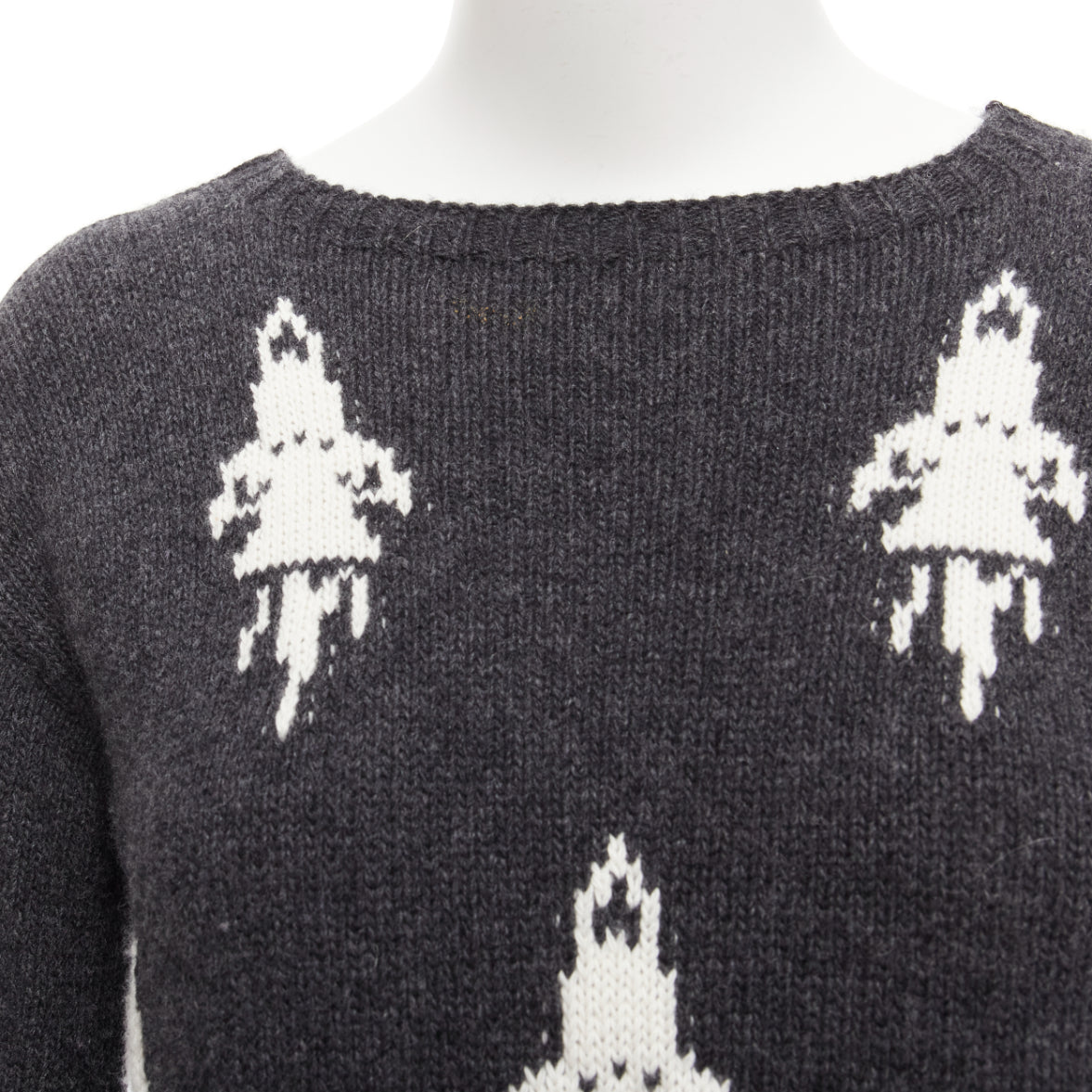 Prada Rocket Intarsia Sweater - Back view