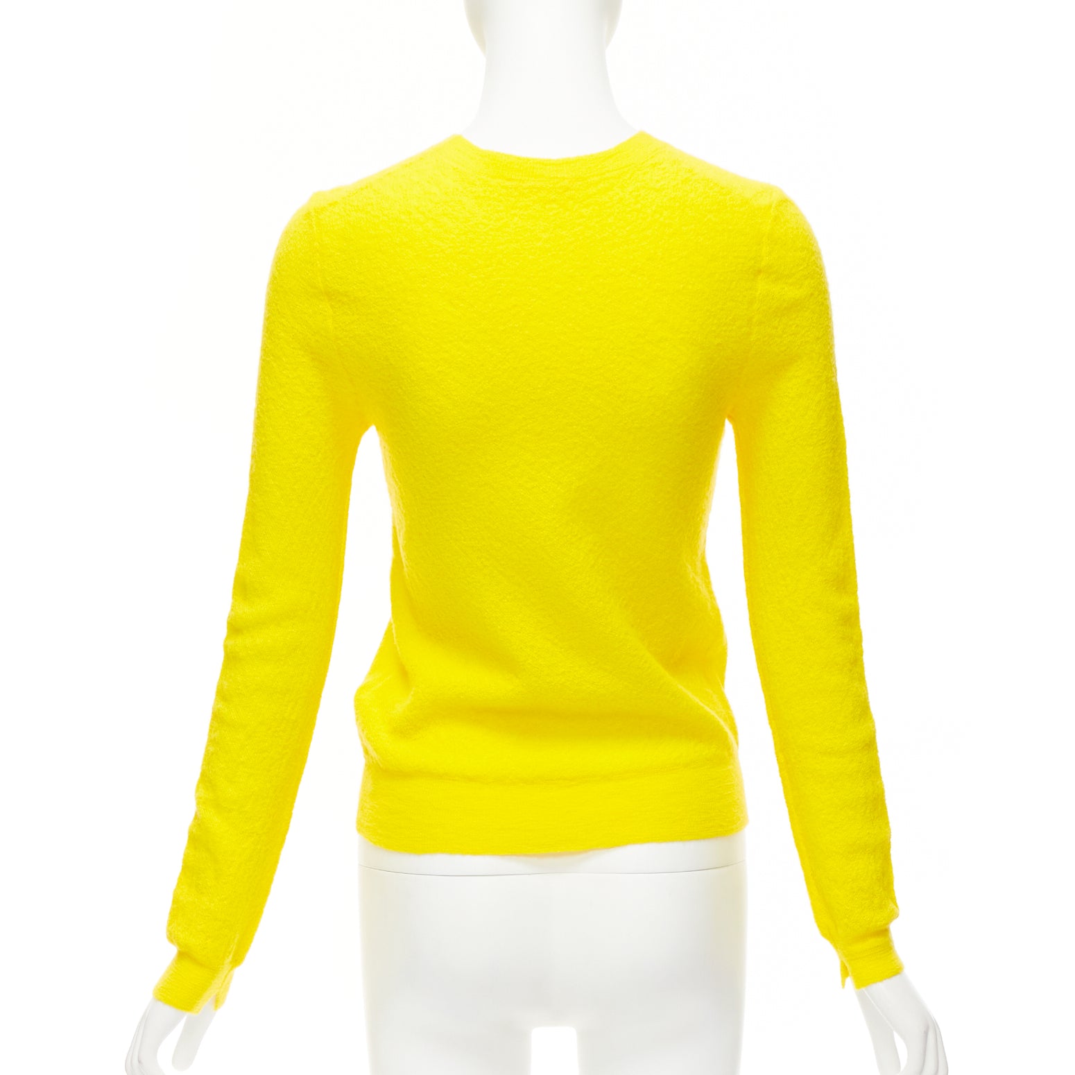 Celine Yellow Crew Neck Sweater - Side view