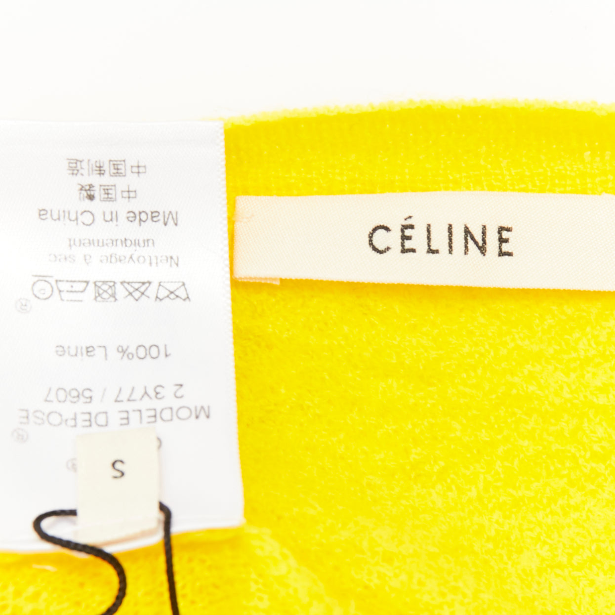 Celine Yellow Crew Neck Sweater - Image 10
