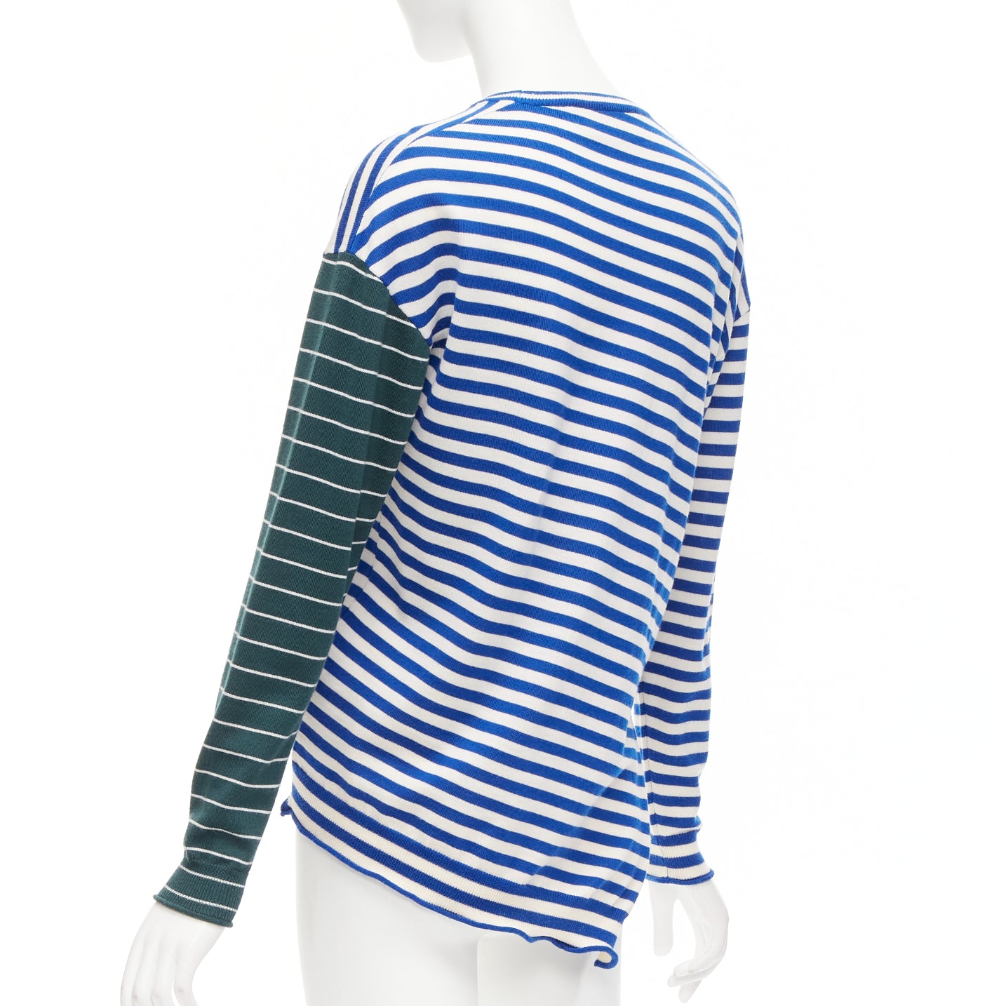 Ports 1961 Striped Asymmetric Sweater - Side view