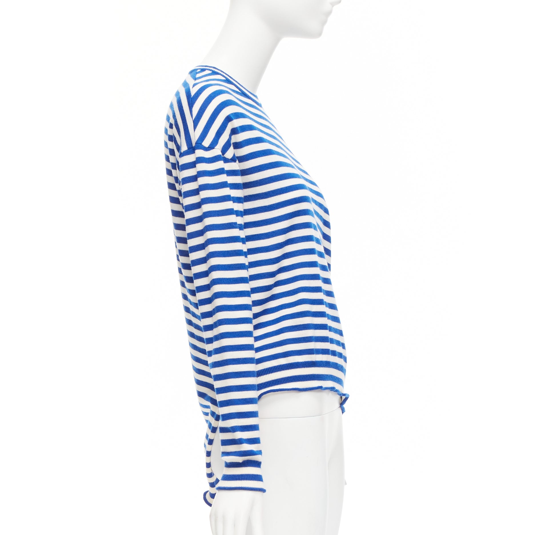 Ports 1961 Striped Asymmetric Sweater - Detail 1