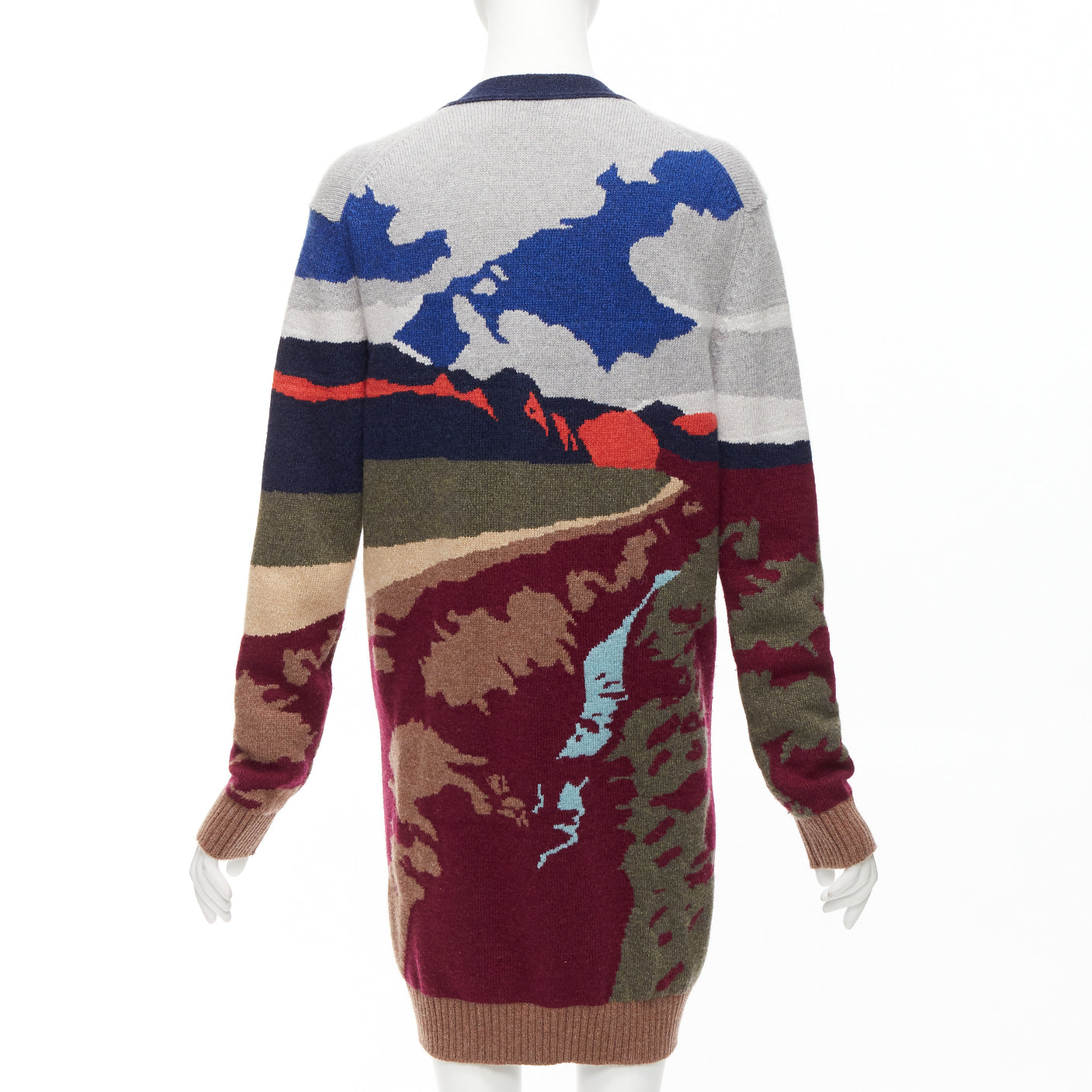 Barrie Landscape Intarsia Cardigan - Detail 1