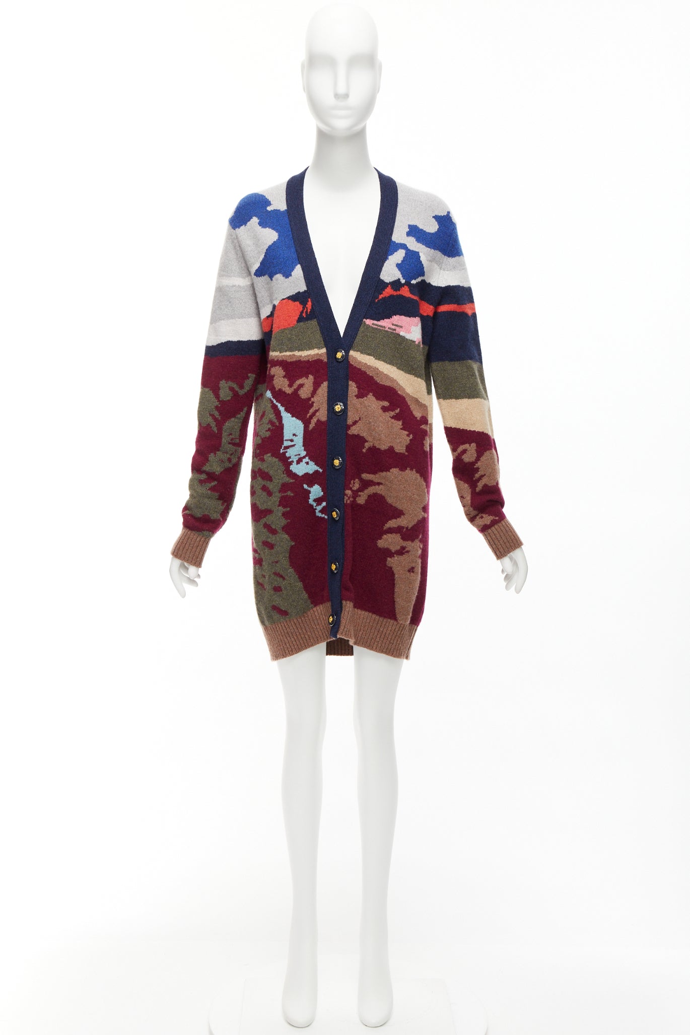 Barrie Landscape Intarsia Cardigan - Image 12