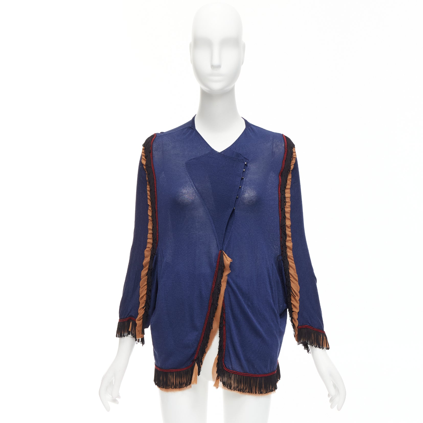 Toga Archives Loop Fringe Cardigan - Image 12