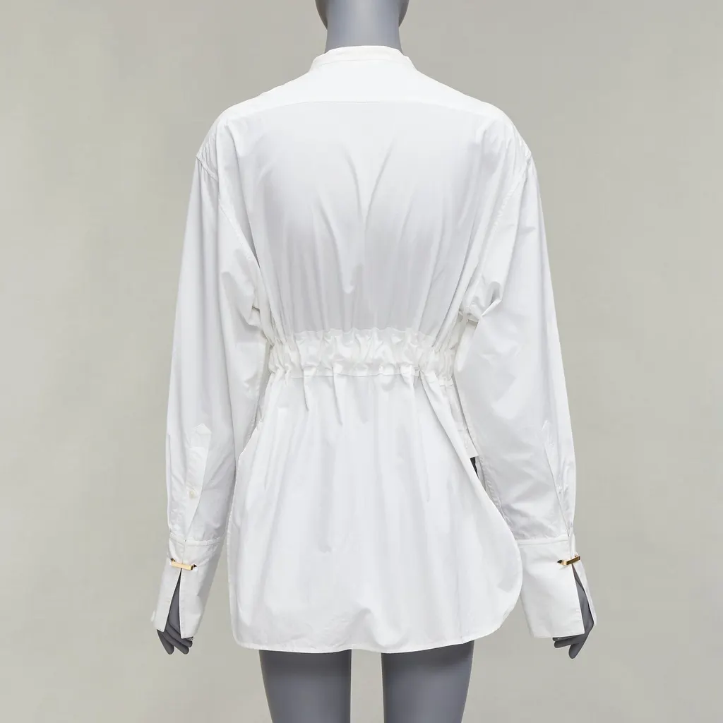 Celine D Ring Belt Shirt White Cotton Very good - Box View