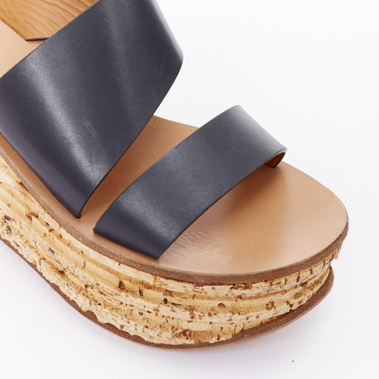 Chloe Cork Wedge Sandals - Detail 2
