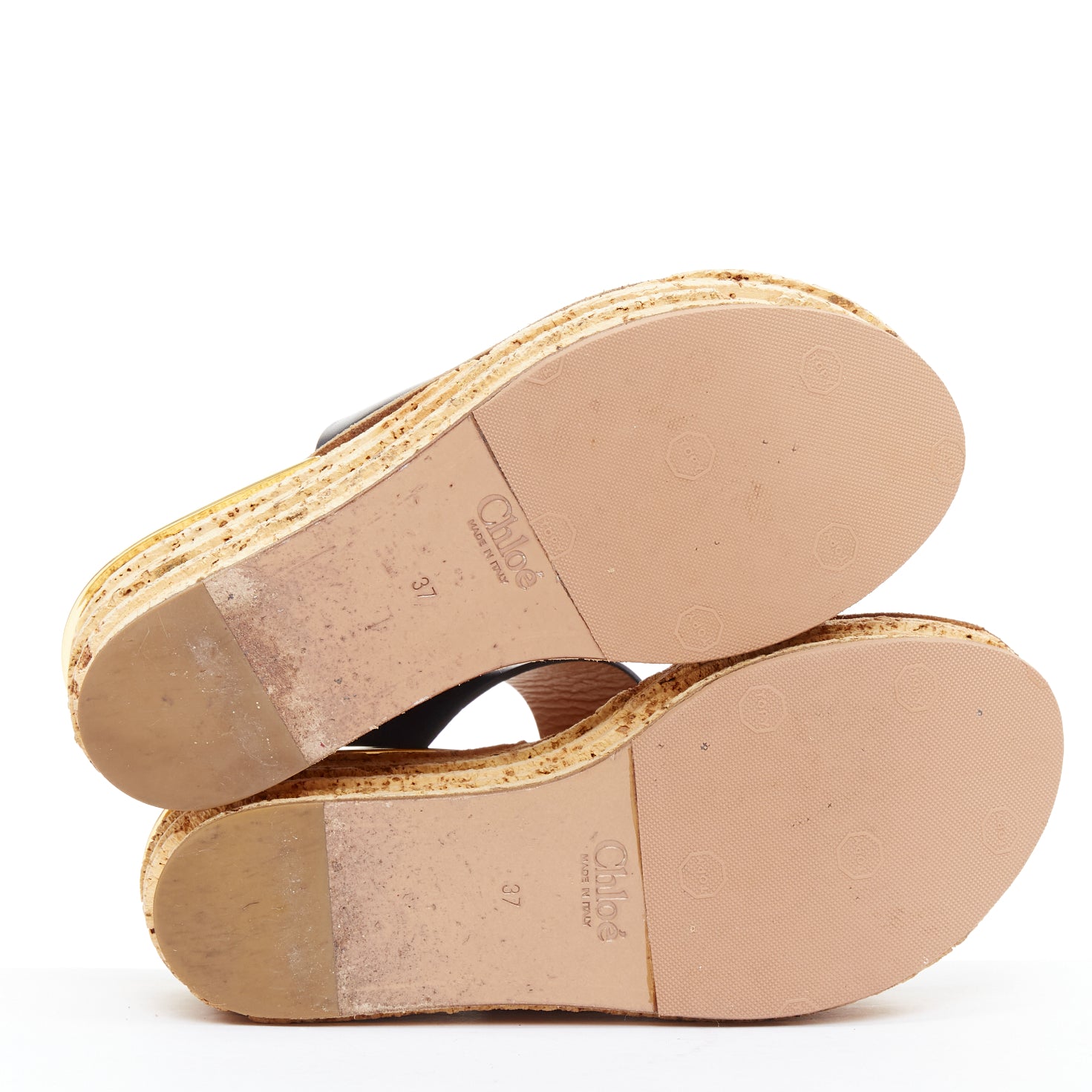 Chloe Cork Wedge Sandals - Image 13