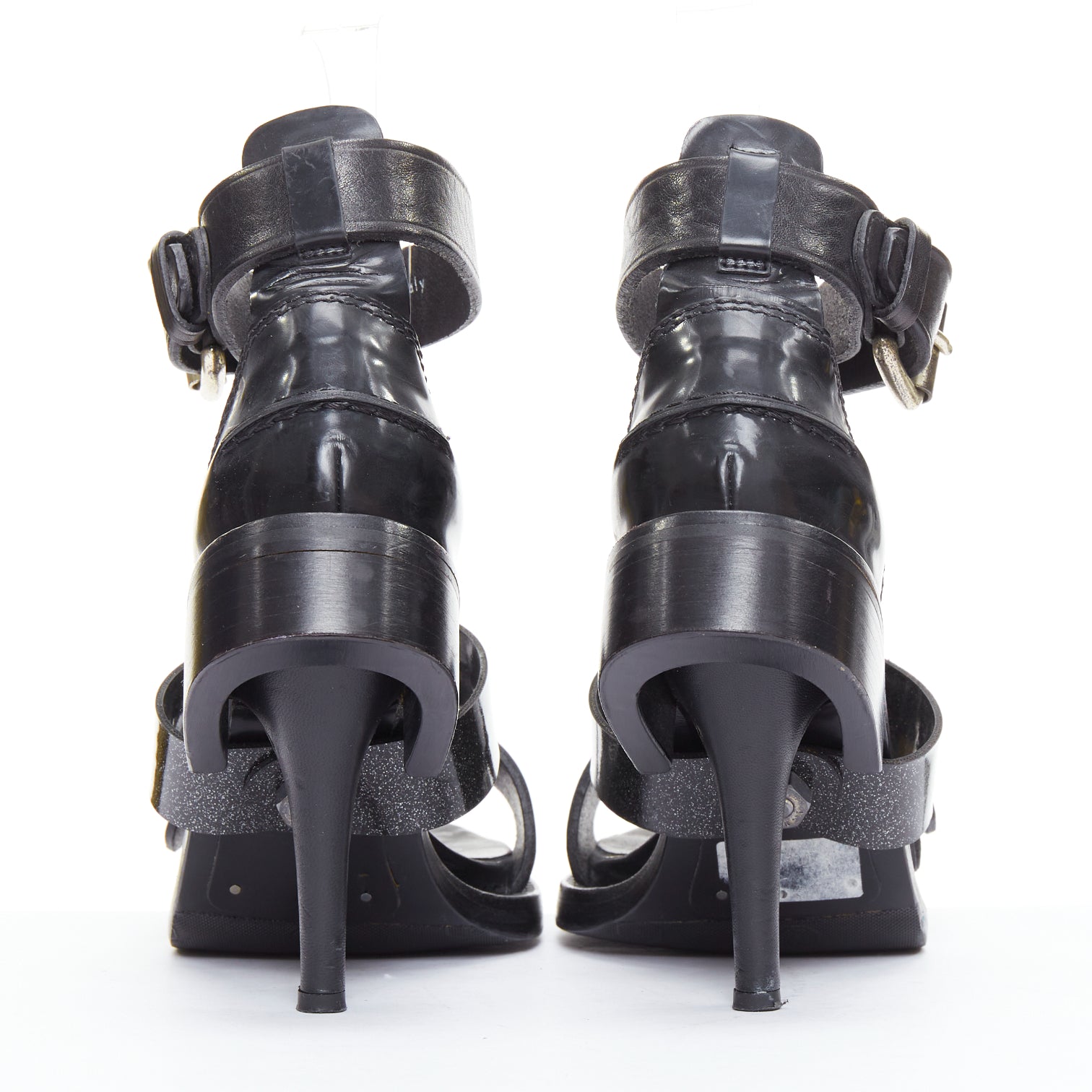 Acne Studios Buckle Heel Sandals - Side view