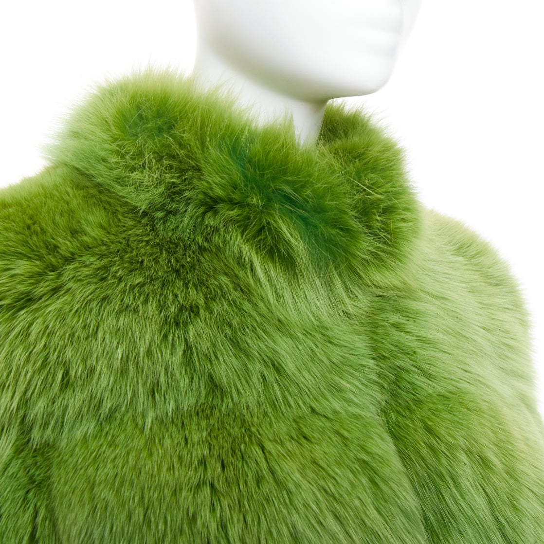 Emilio Pucci Green Dyed Short Coat - Back view