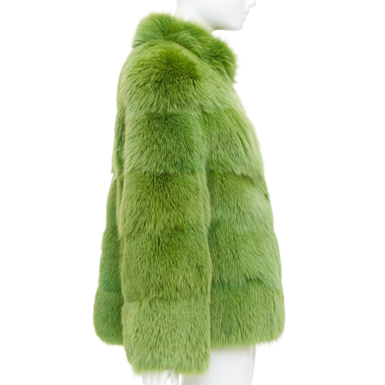 Emilio Pucci Green Dyed Short Coat - Side view