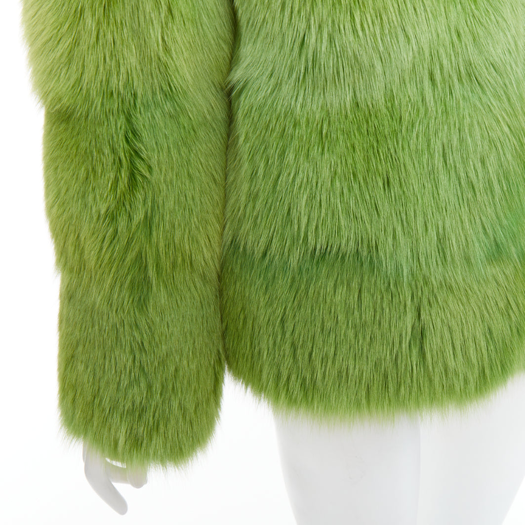 Emilio Pucci Green Dyed Short Coat - Image 10