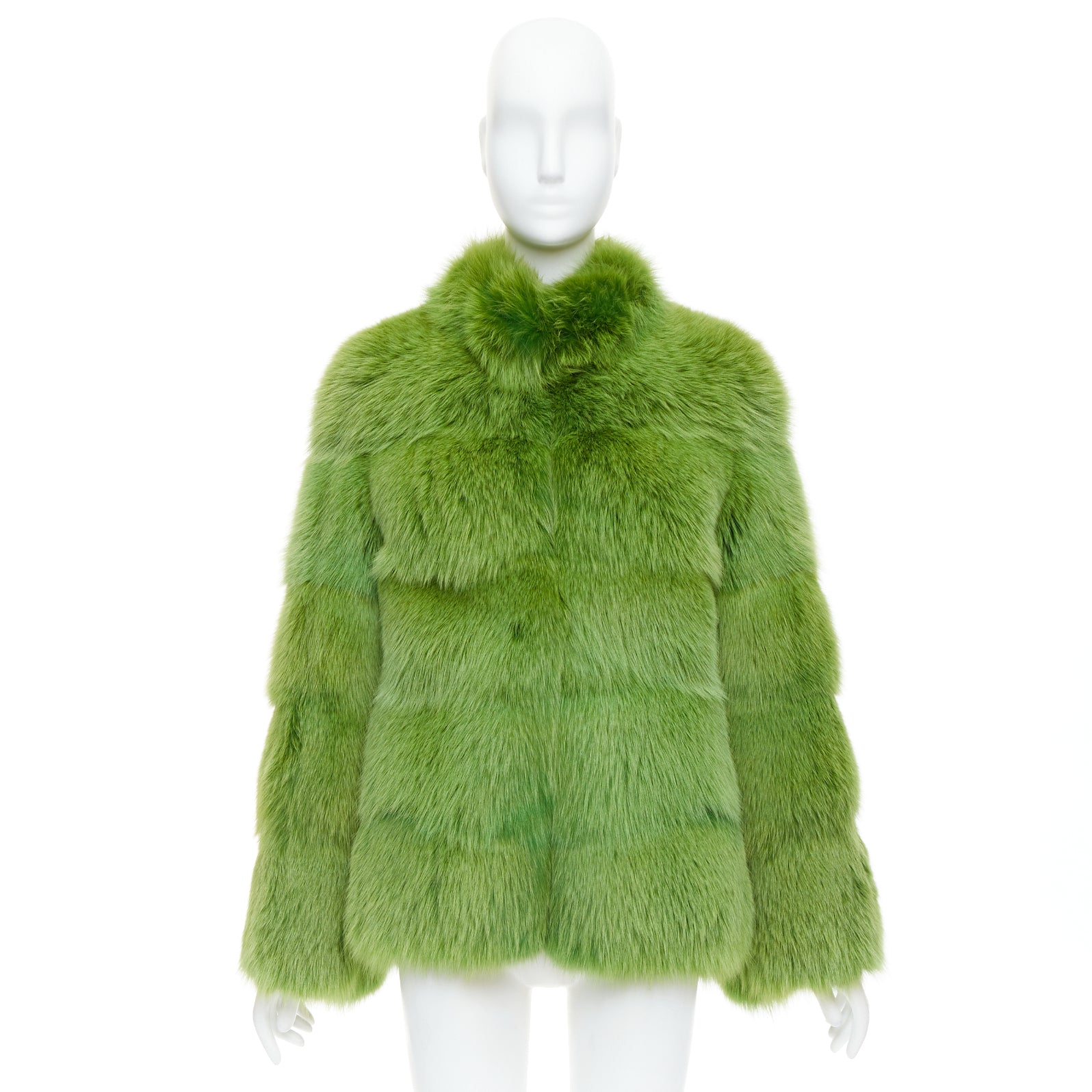 Emilio Pucci Green Dyed Short Coat - Image 12