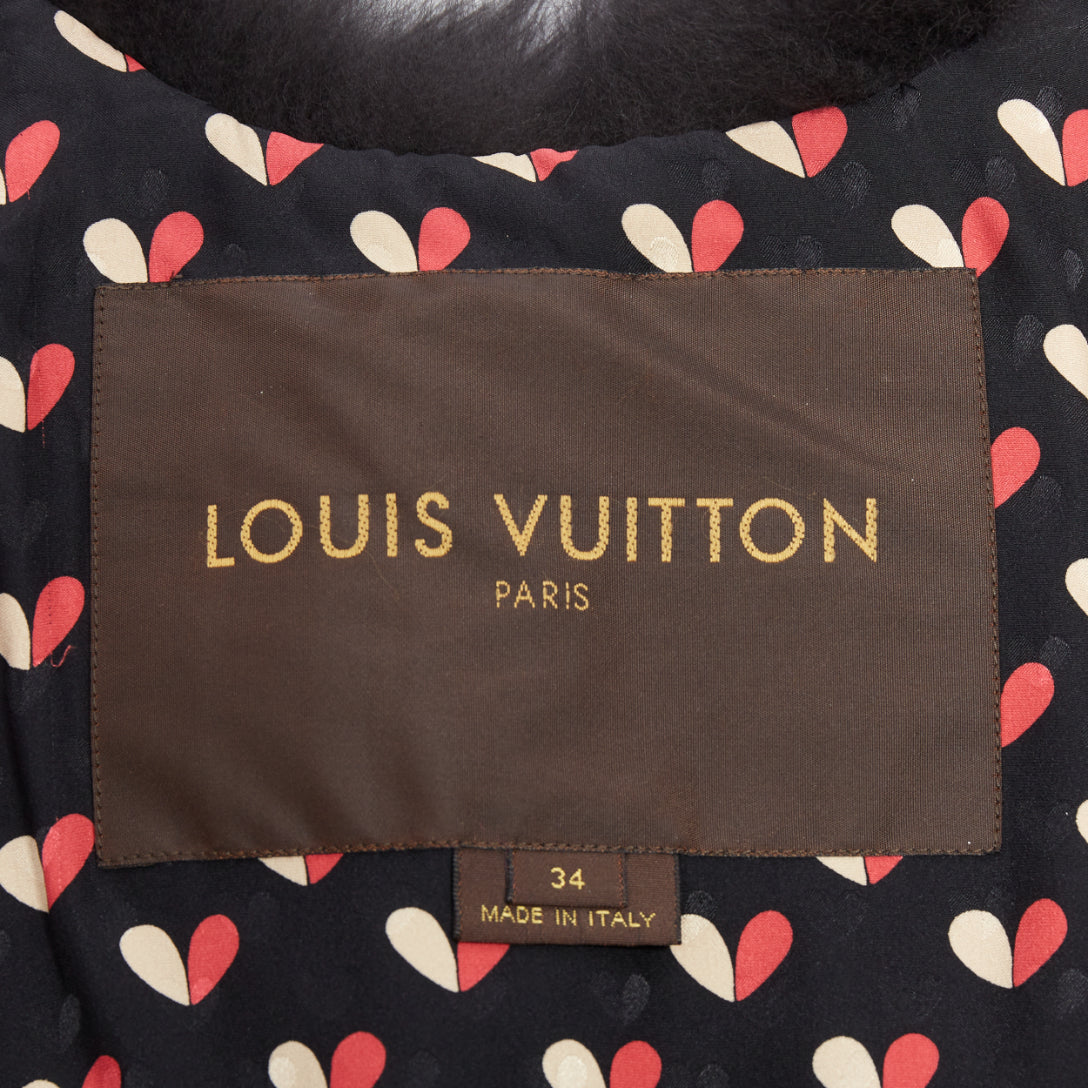 Louis Vuitton Black Fox Fur Cape - Image 10