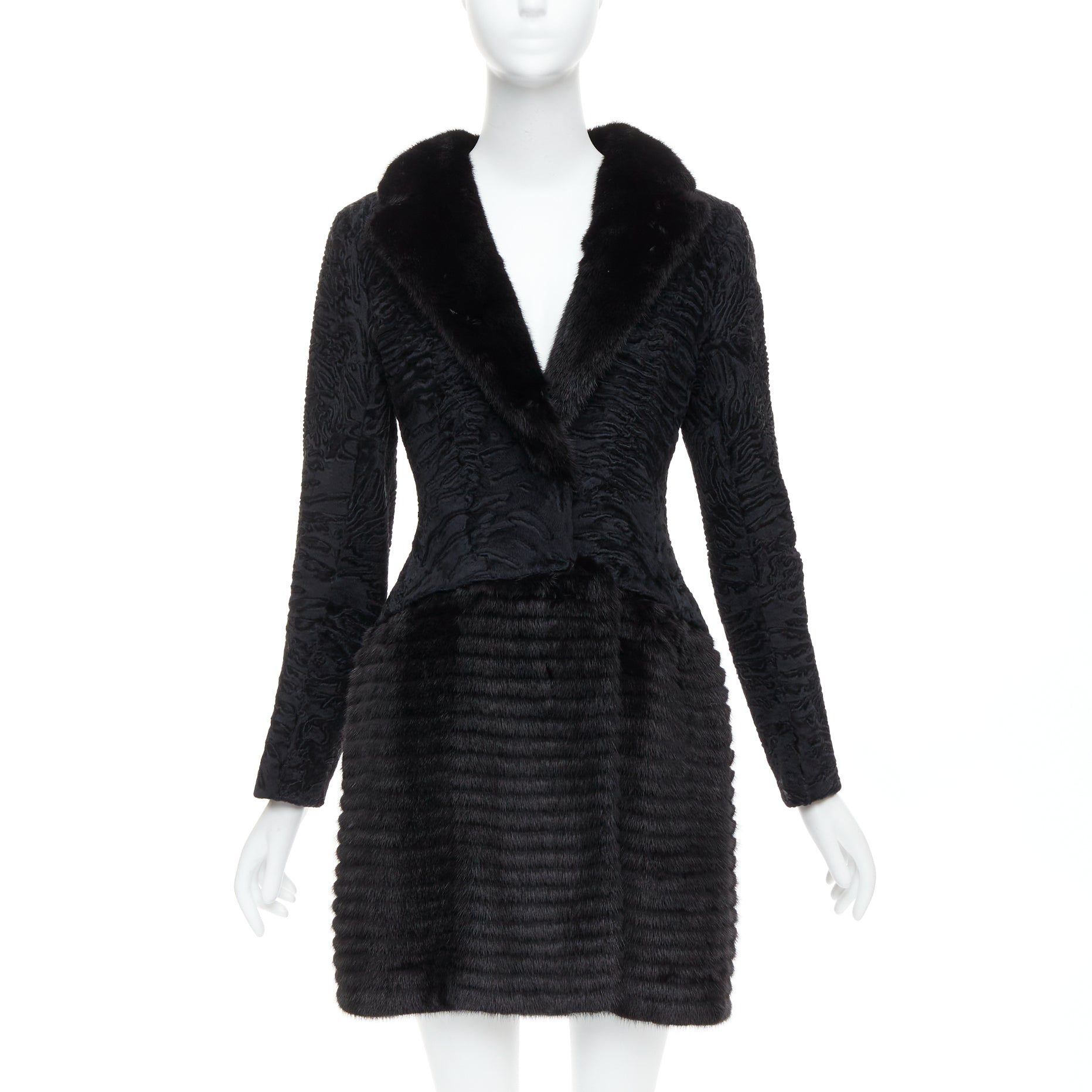 Dior Black Mink Fur Coat