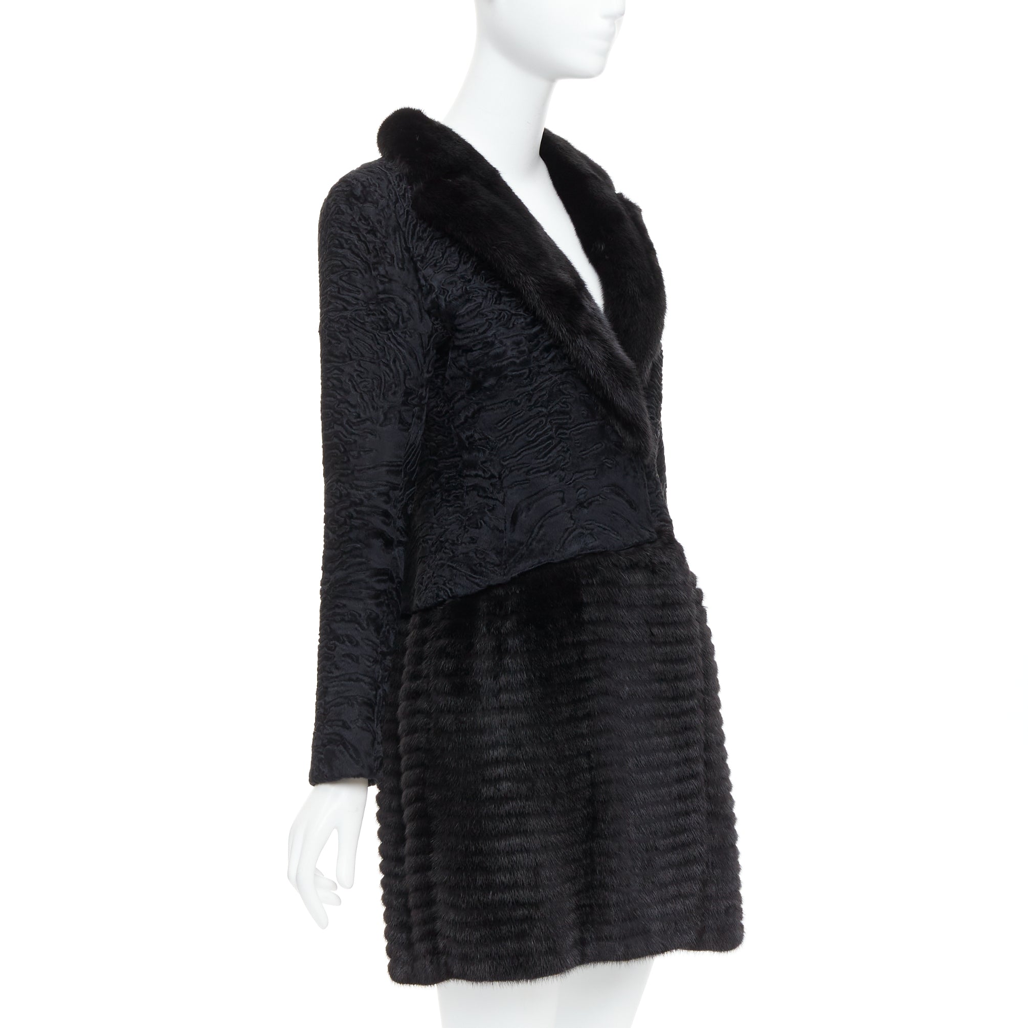 Dior Black Mink Fur Coat - 4