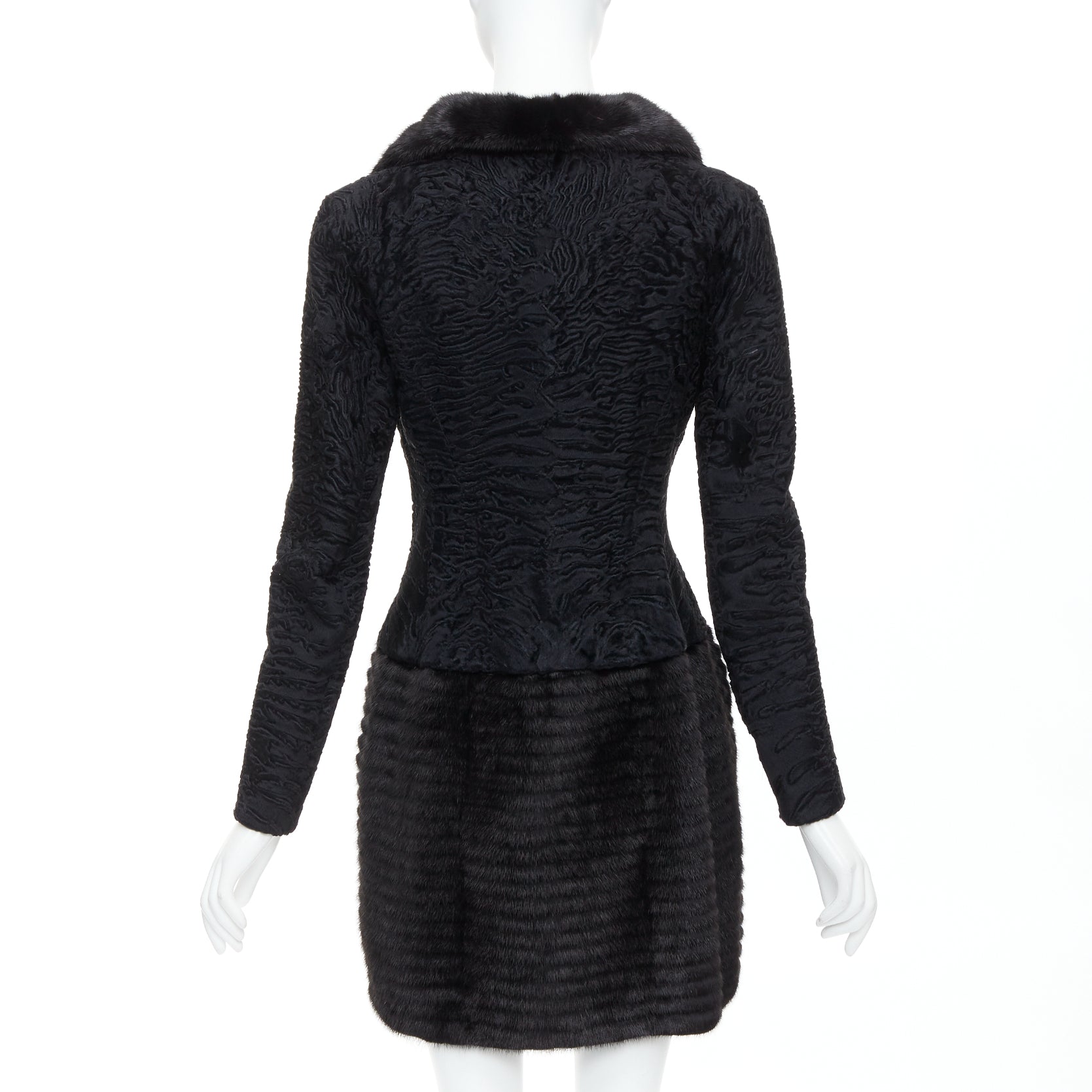 Dior Black Mink Fur Coat - Detail 1