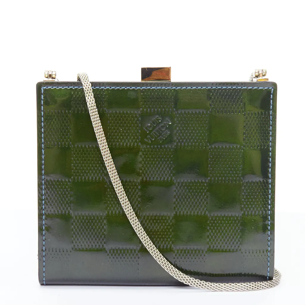 Louis Vuitton Ange PM Green Leather Very good - Front View