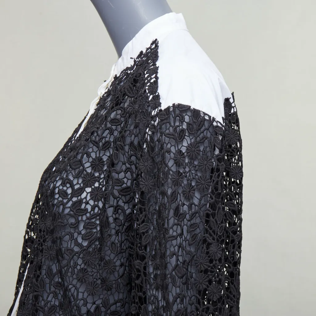 JW ANDERSON Lace Insert Shirt White Cotton Good - Back View
