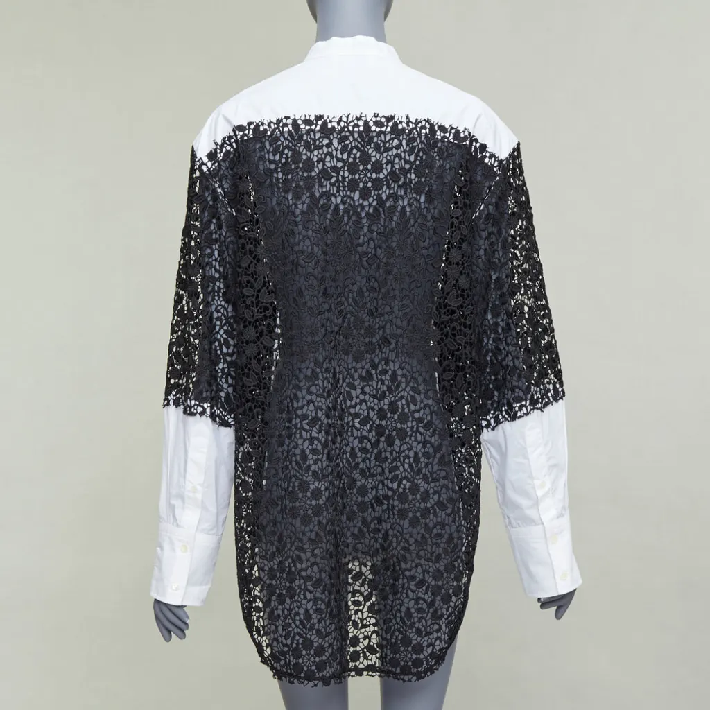 JW ANDERSON Lace Insert Shirt White Cotton Good - Box View