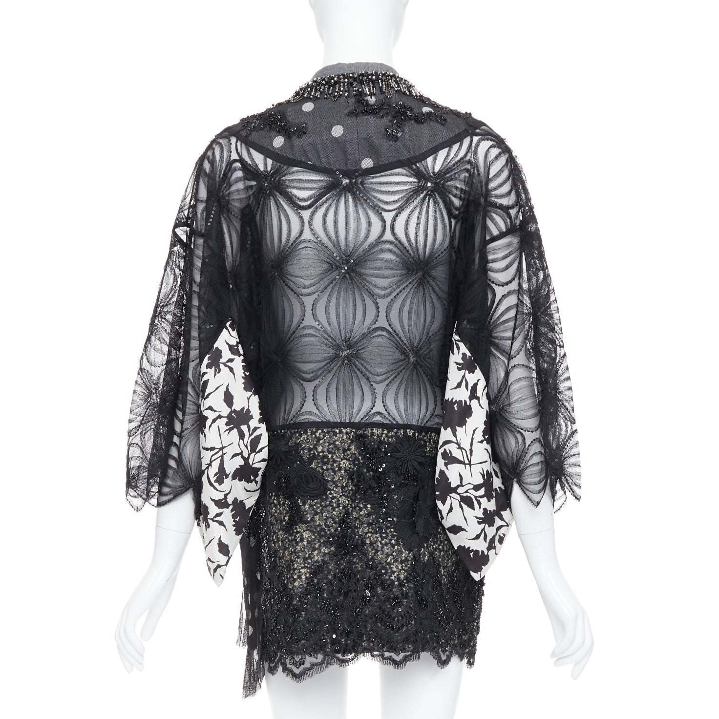 Antonio Marras Black Kimono Blazer Coat - Side view