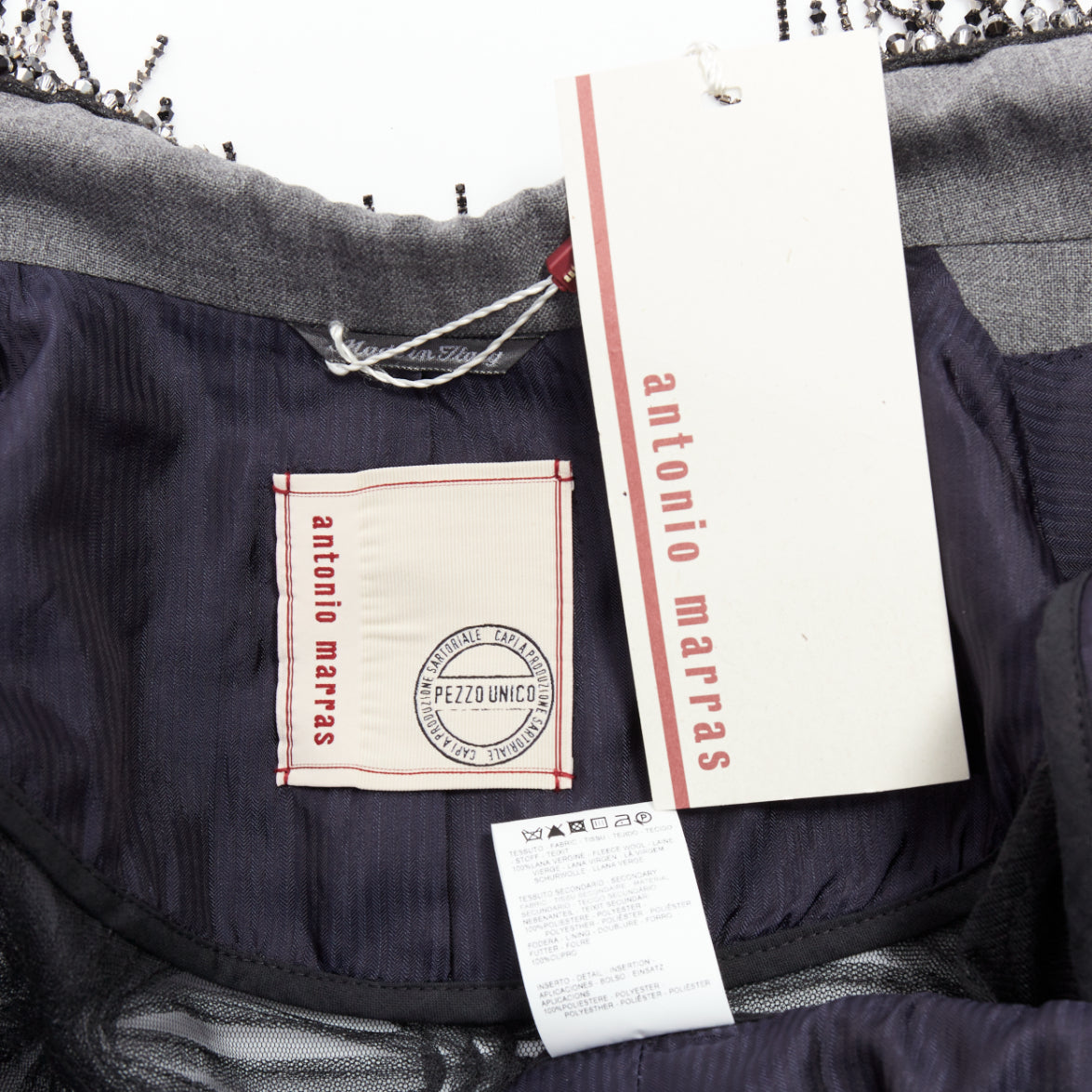 Antonio Marras Black Kimono Blazer Coat - Image 10