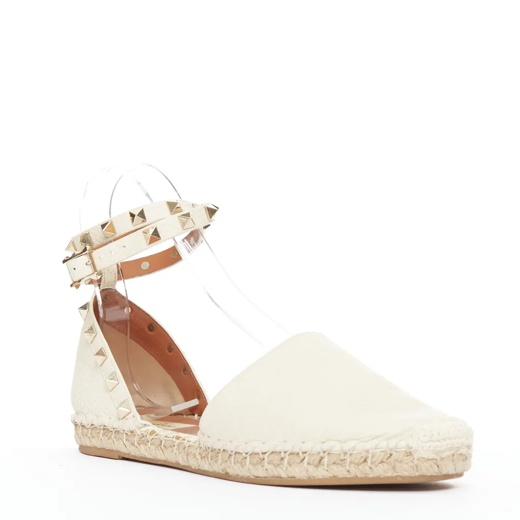Valentino Rockstud Ecru Leather Very good - Back View