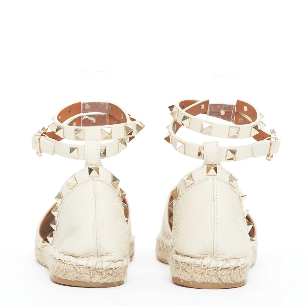 Valentino Rockstud Ecru Leather Very good - Box View