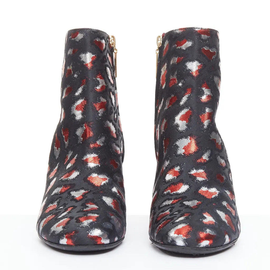 Saint Laurent Suede Sock Wooden Boots Black Very good - Inside View