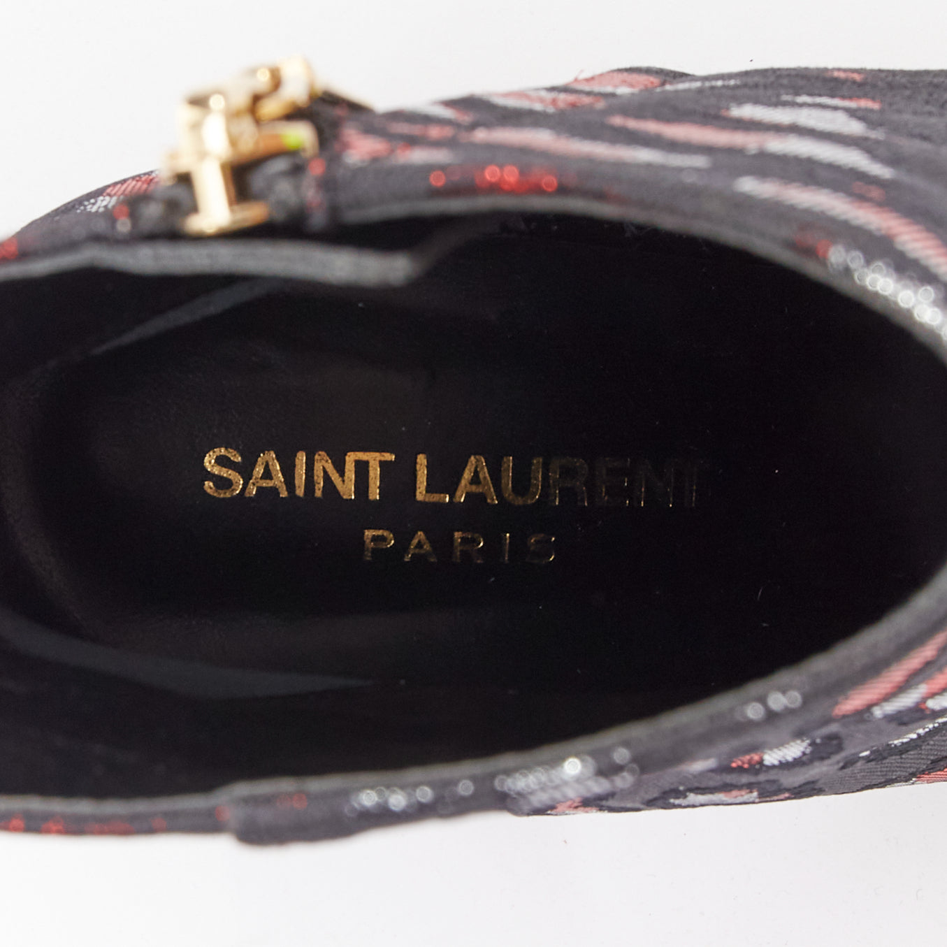 Saint Laurent Suede Sock Wooden Boots - Image 11