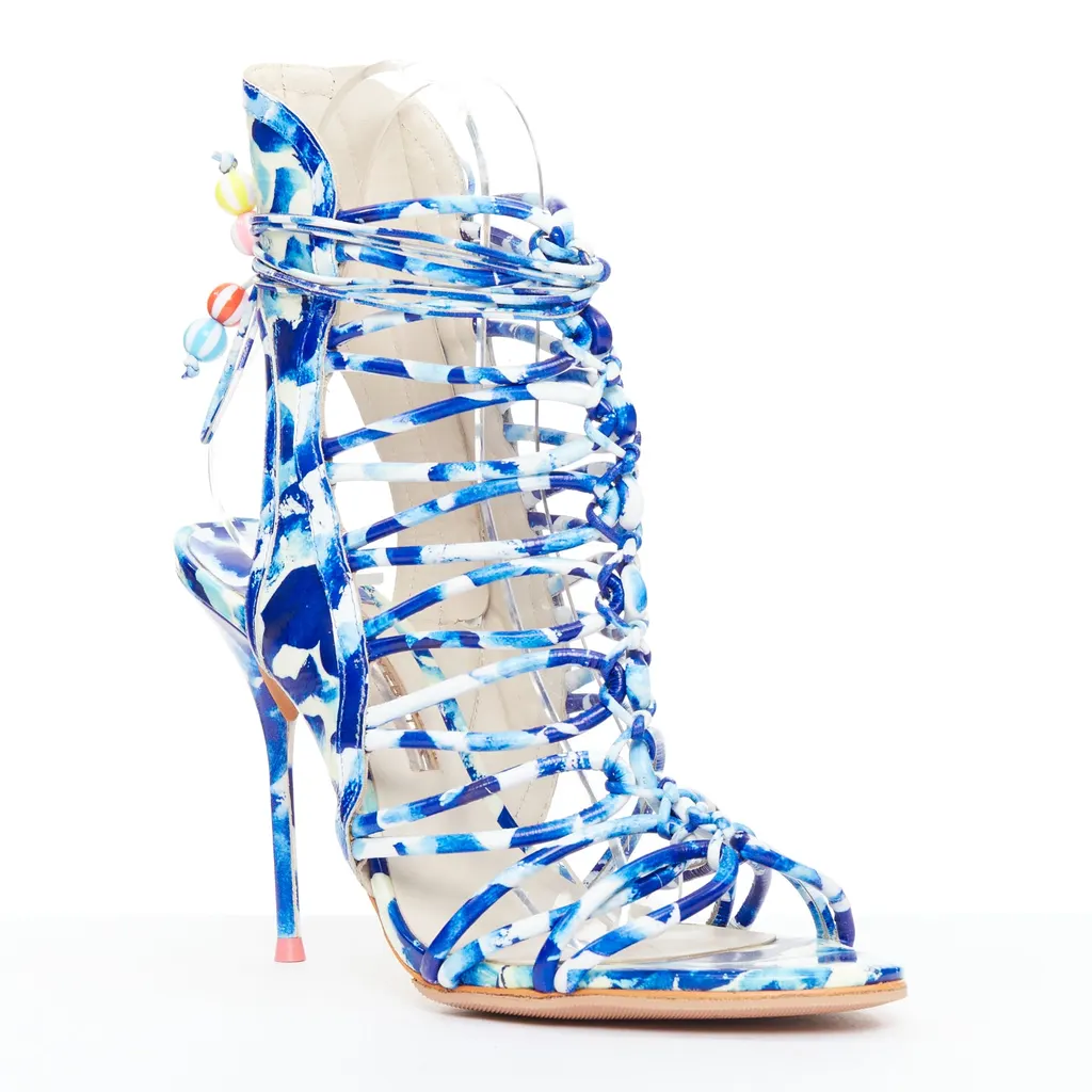 Sophia Webster Lacey Oceana Cage MultiColor Leather Very good - Back View