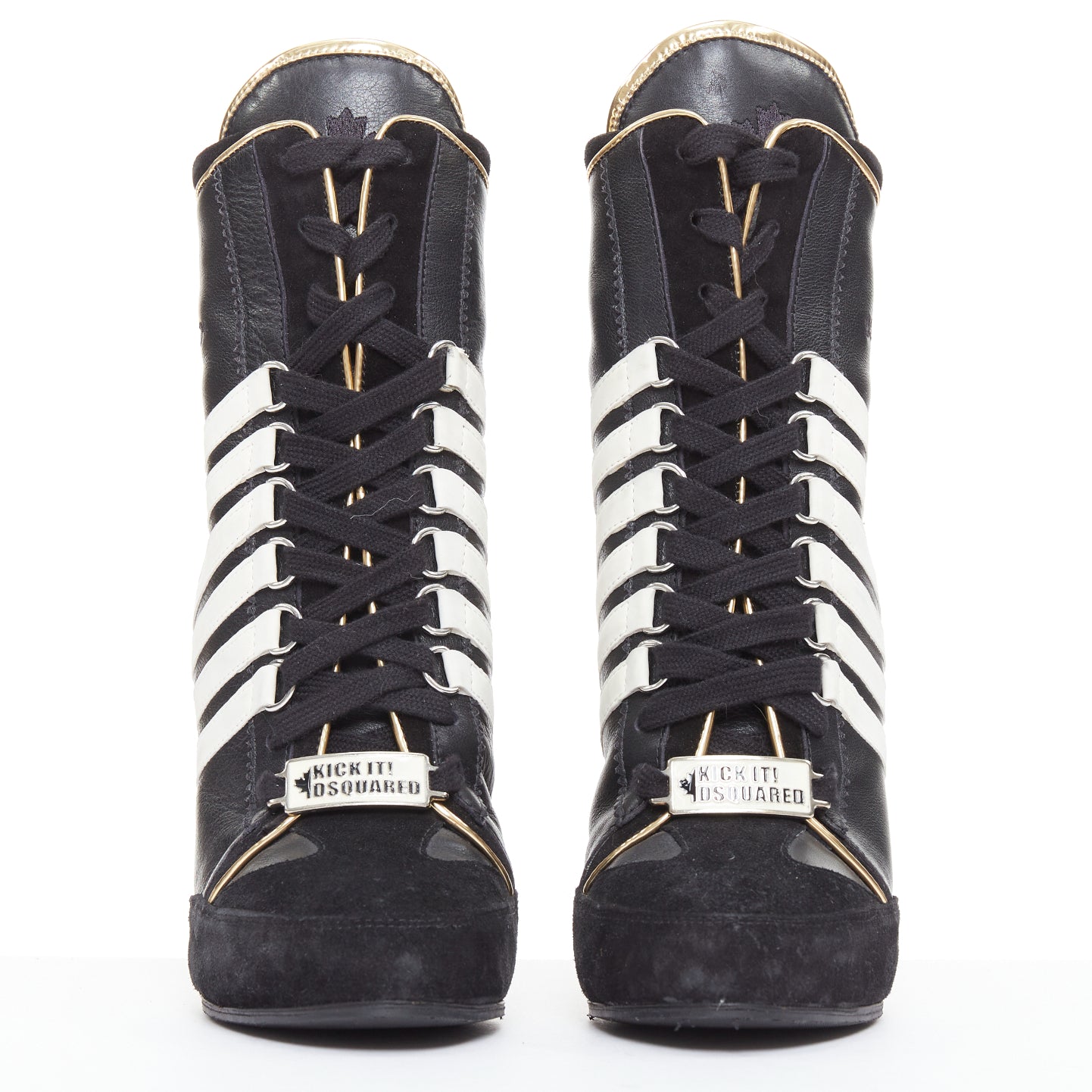 Dsquared2 Wrap Tie Chunky Boots - Image 6