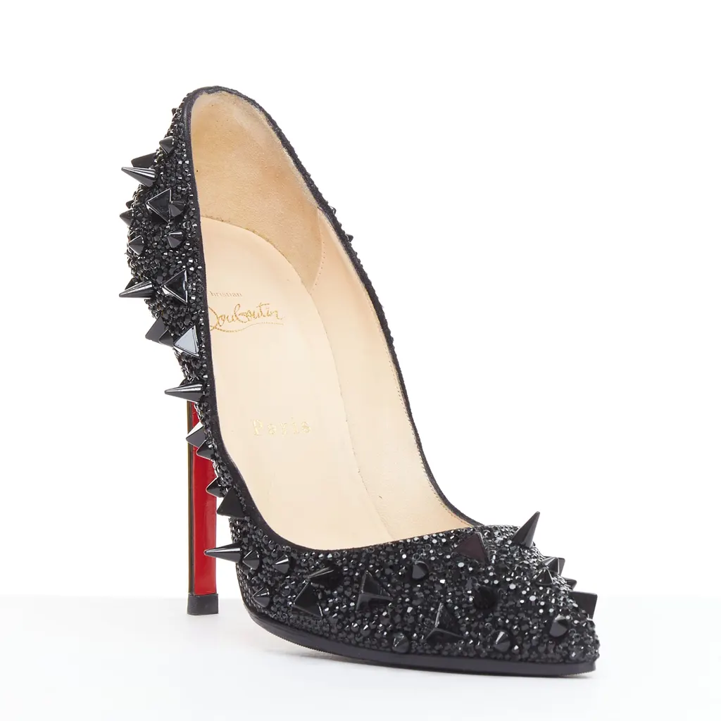Christian Louboutin Pigalili Potpourri 120 Black Fair - Back View