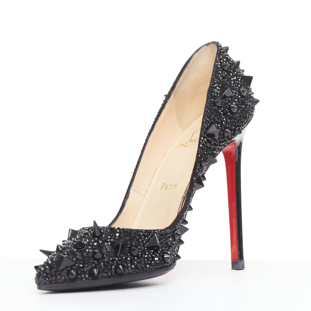 Christian Louboutin Pigalili Potpourri 120 Black Fair - Model View