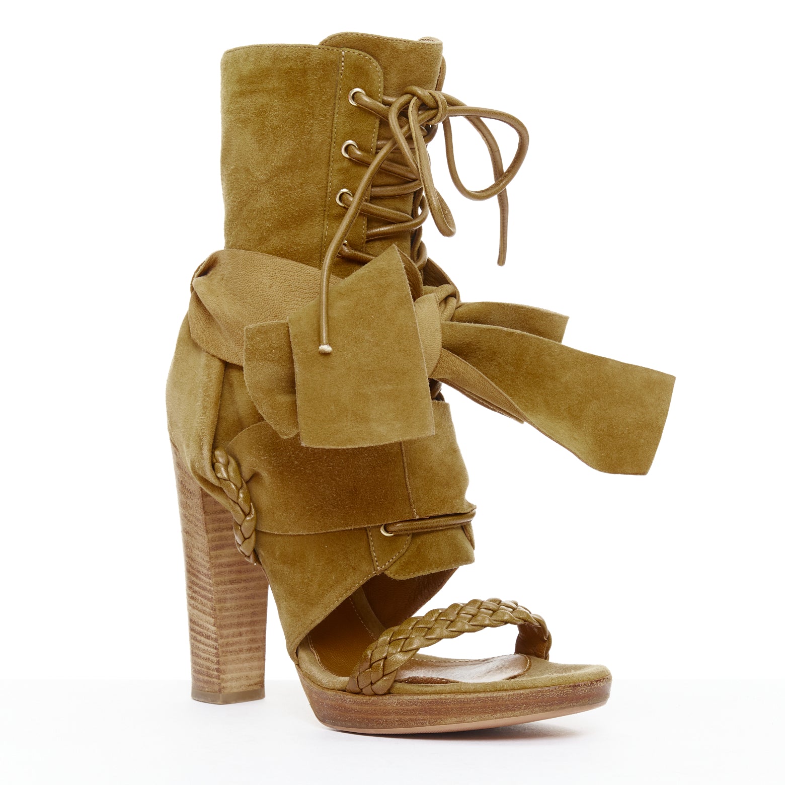 Gianvito Rossi Ribbon Tie Heels - Back view