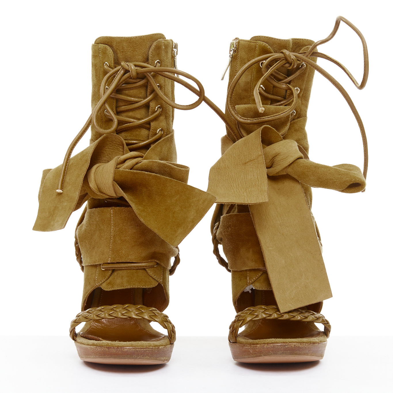 Gianvito Rossi Ribbon Tie Heels - Image 6