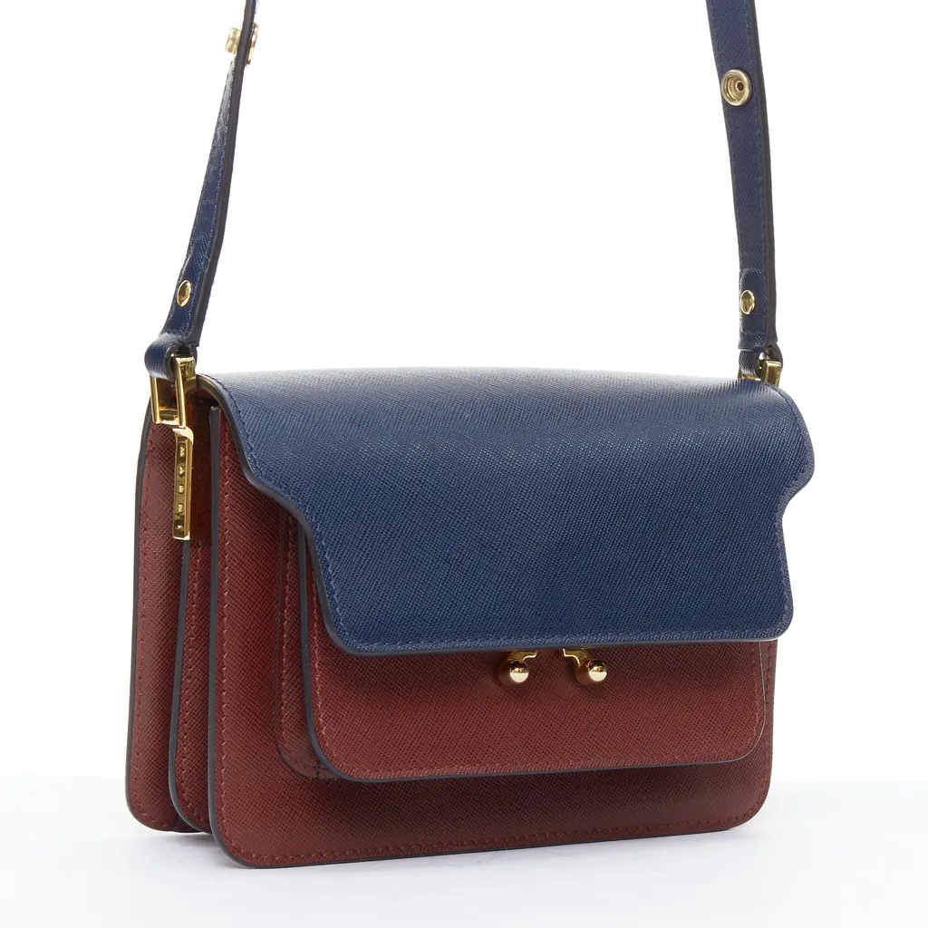 Marni Trunk Burgundy Leather Good - Inside View