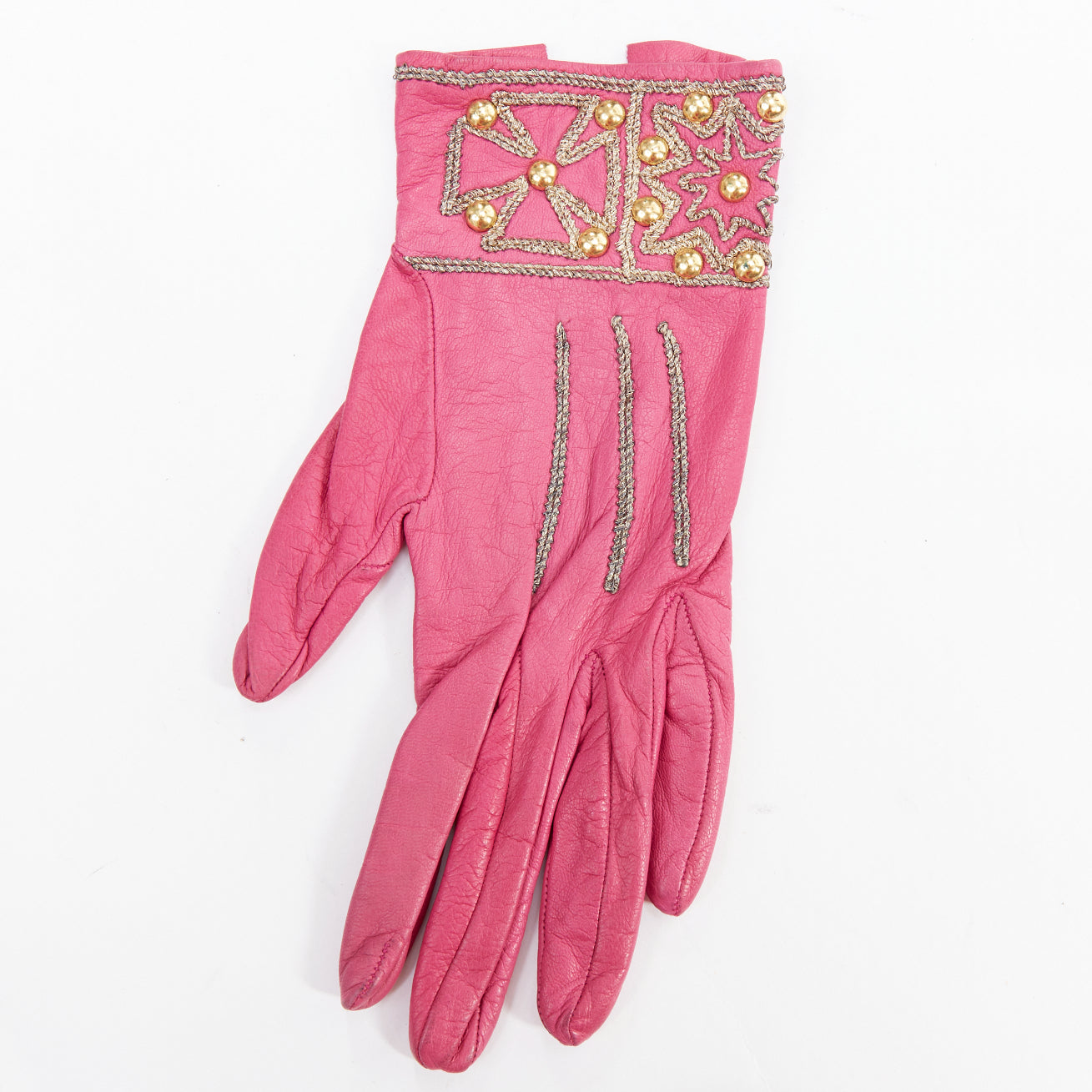 Christian Lacroix Trapeze Stud Gloves - 4