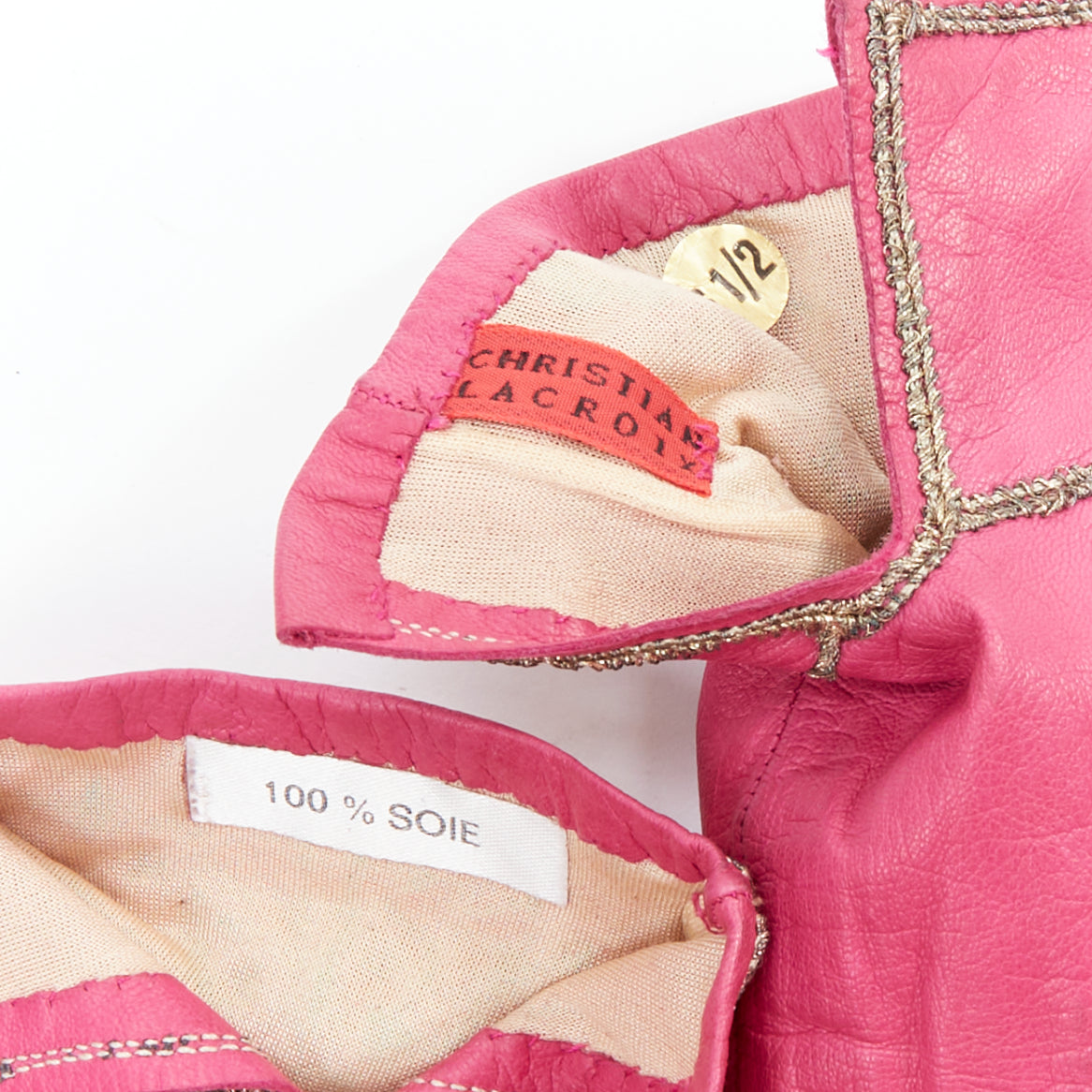 Christian Lacroix Trapeze Stud Gloves - 5