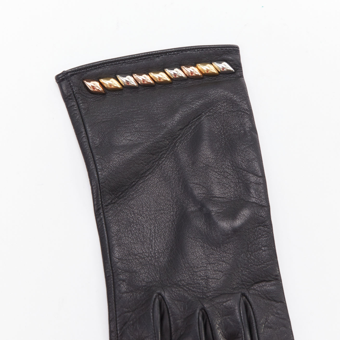 Louis Vuitton Suede Topstitch Gloves - Image 6