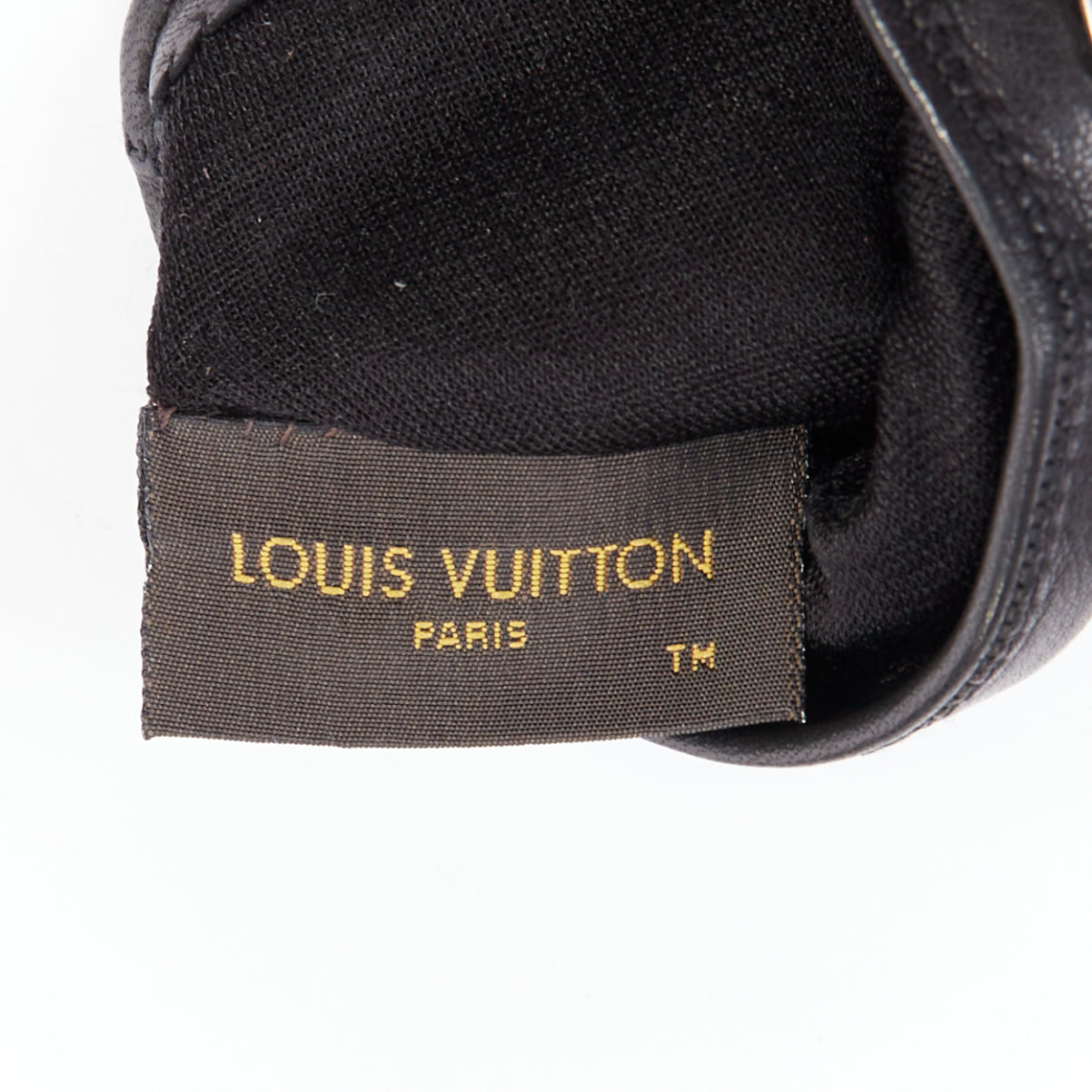 Louis Vuitton Suede Topstitch Gloves - Side view
