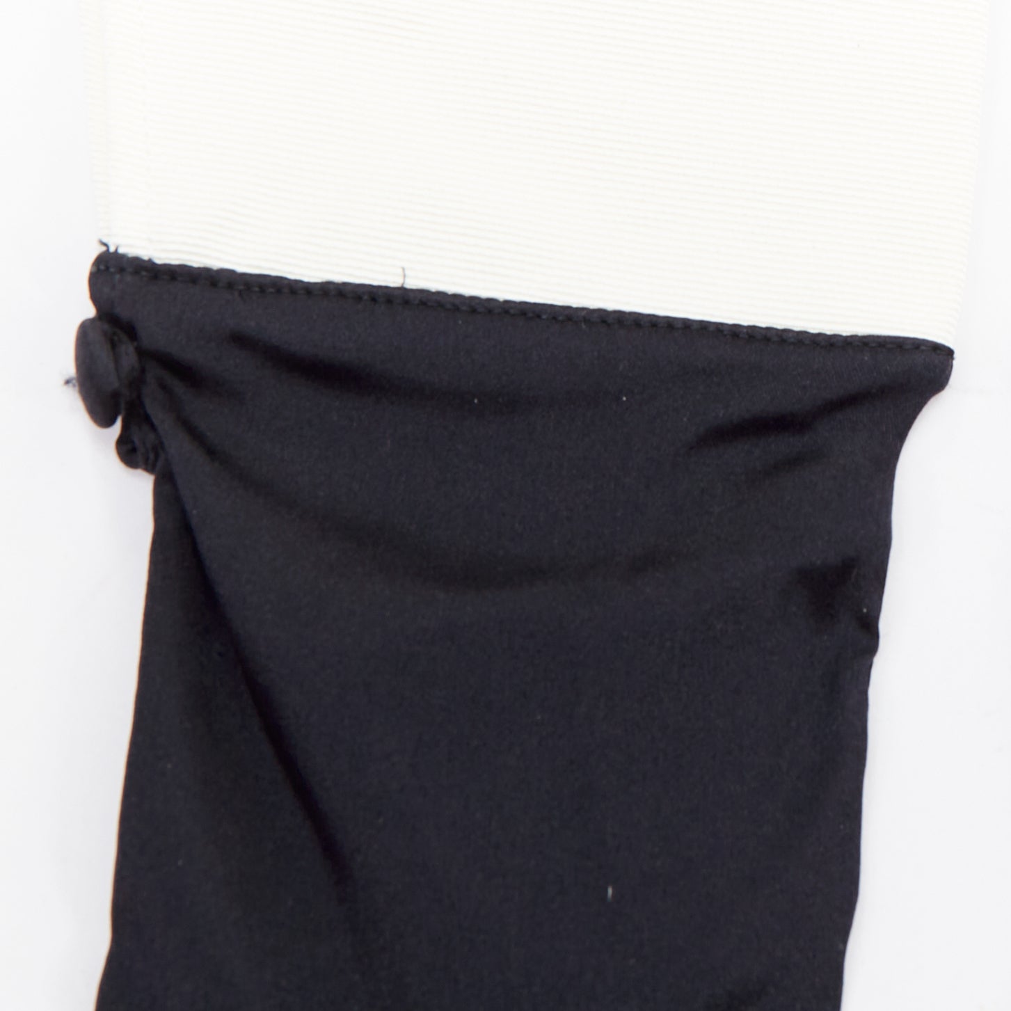 Giorgio Armani Gold Satin Gloves - 4