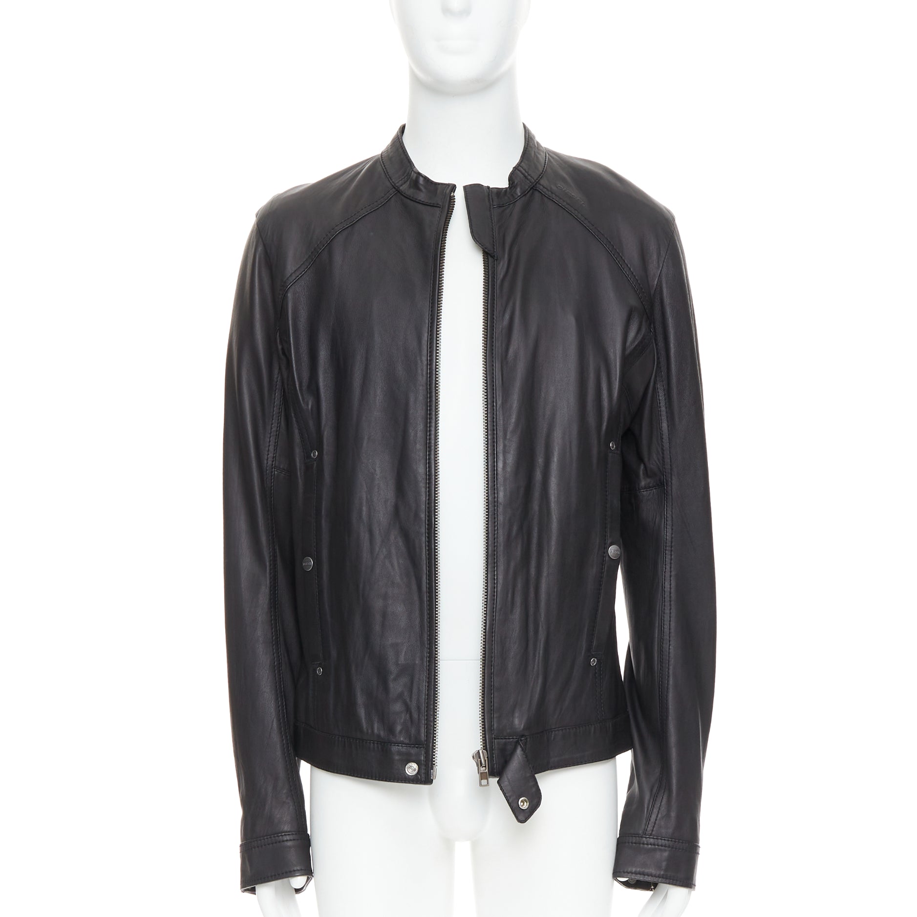 Diesel Black Panel Biker Jacket - Image 6