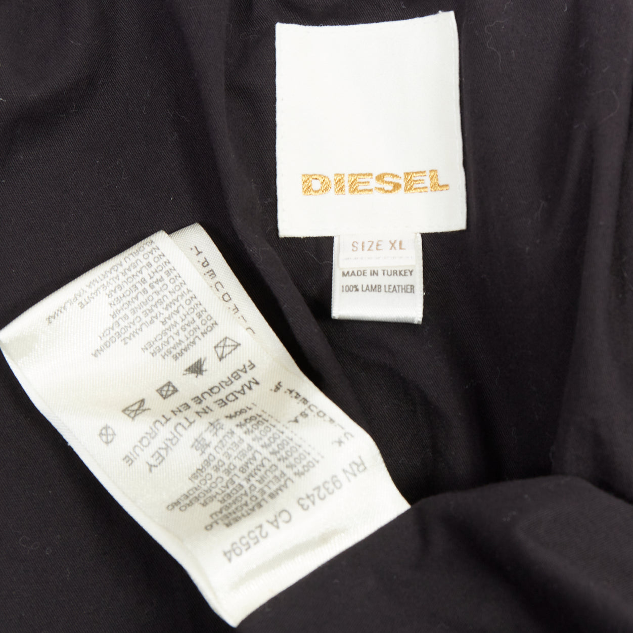 Diesel Black Panel Biker Jacket - Image 11