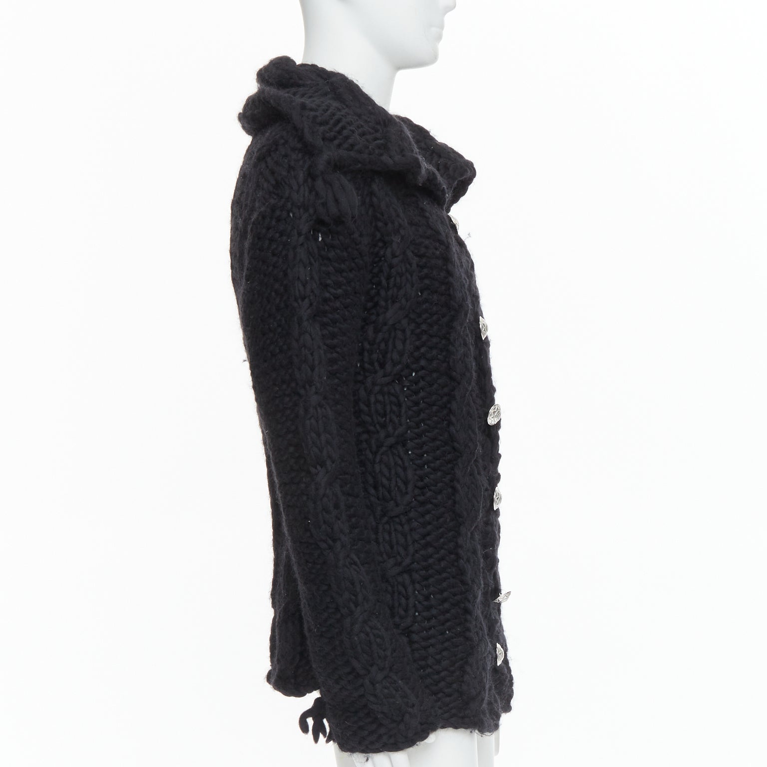Dolce & Gabbana Chunky Knit Cardigan - Side view