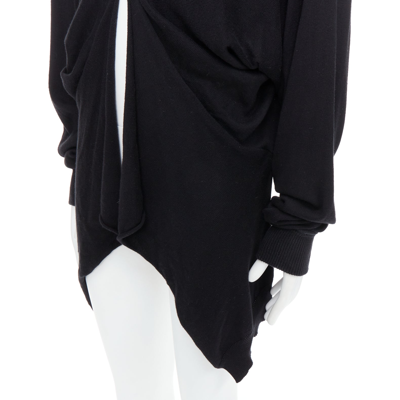 Bernhard Willhelm Draped Hi Low Cardigan - Back view
