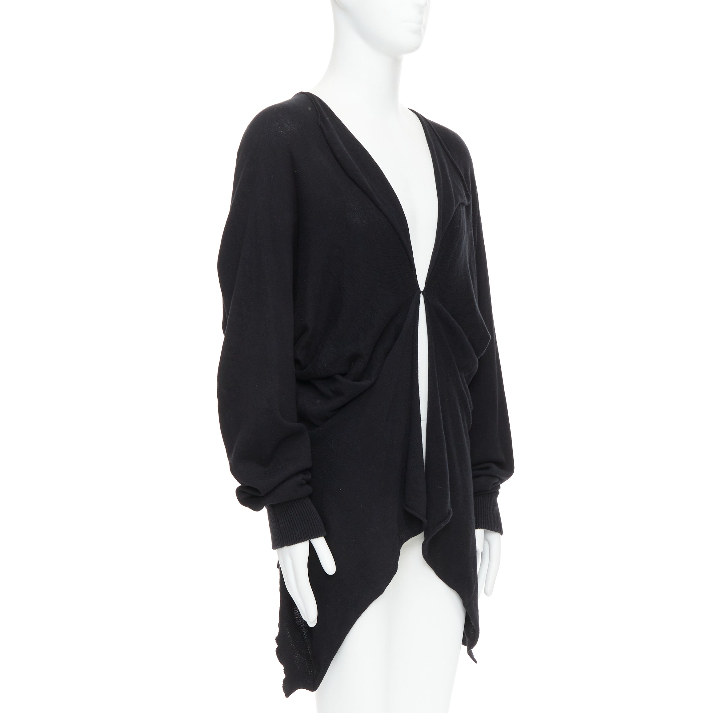 Bernhard Willhelm Draped Hi Low Cardigan - Image 6