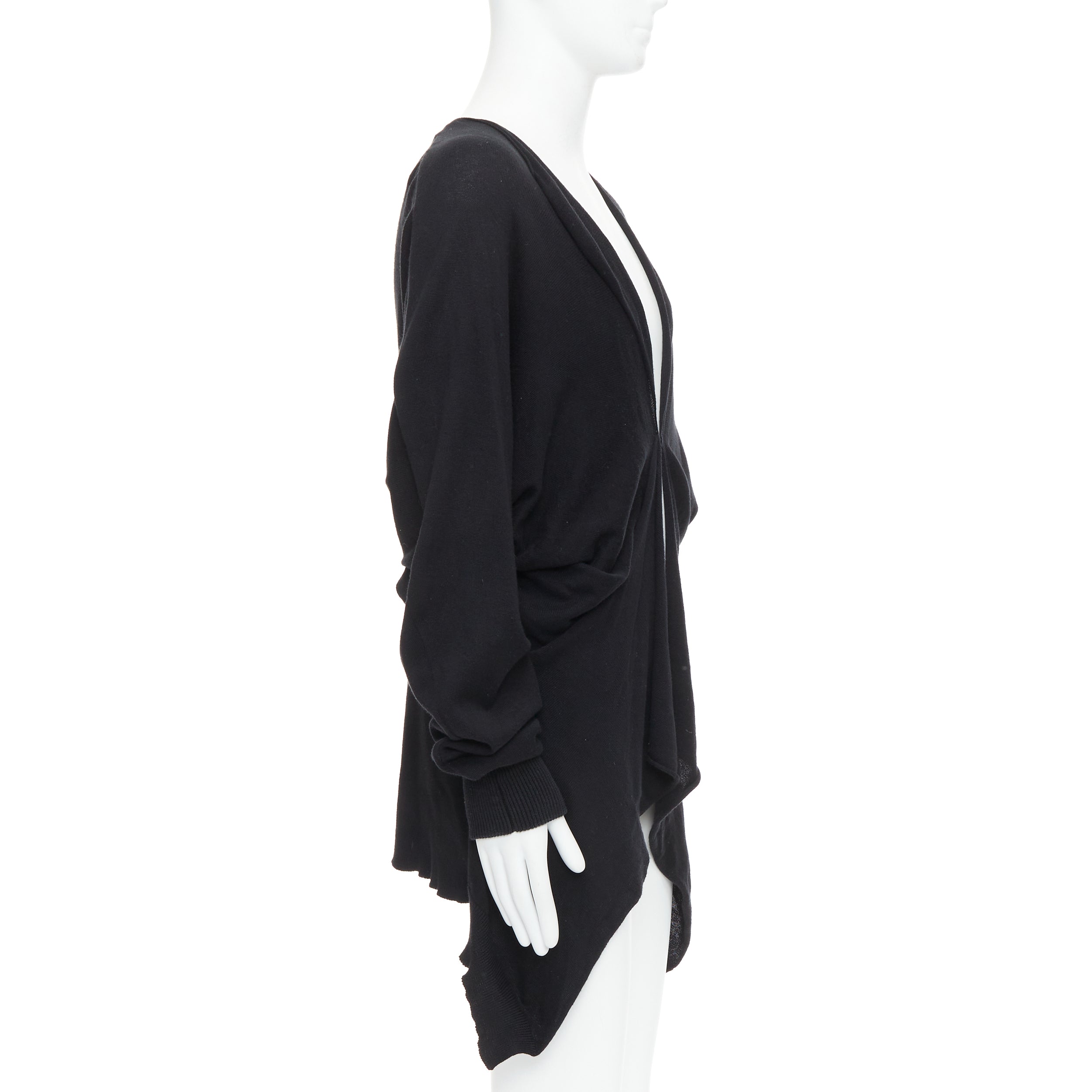 Bernhard Willhelm Draped Hi Low Cardigan - 4