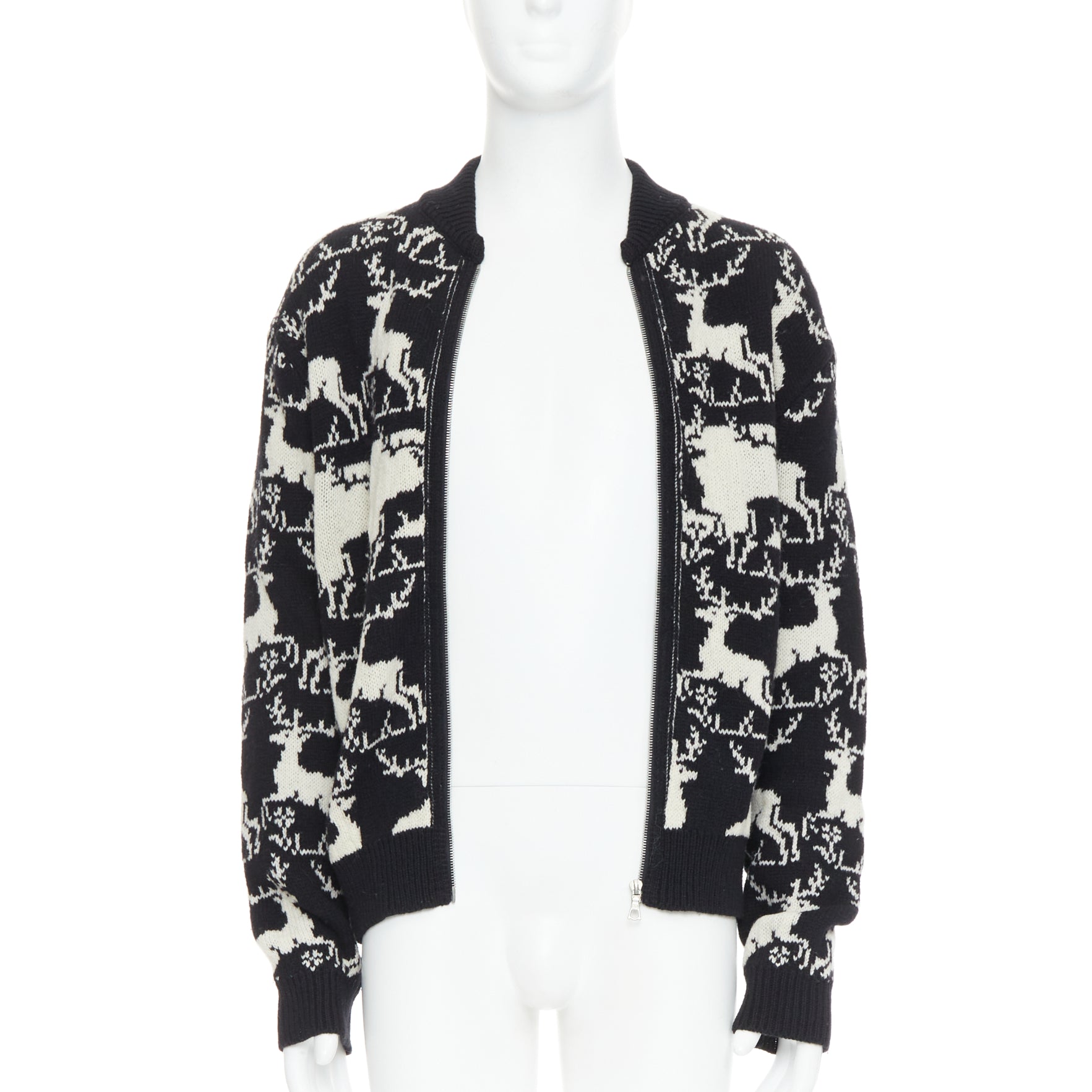Dries Van Noten Reindeer Intarsia Jacket - Image 6