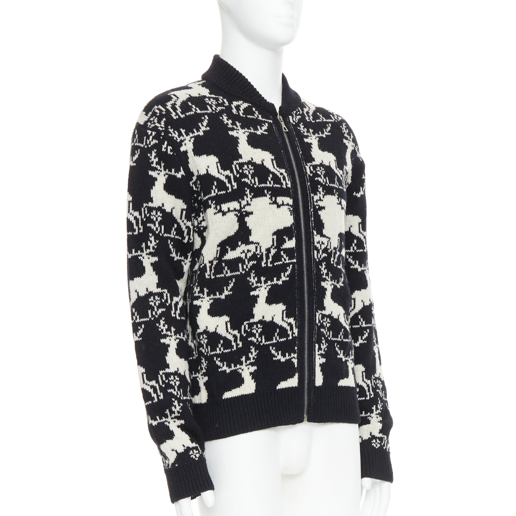 Dries Van Noten Reindeer Intarsia Jacket - 4