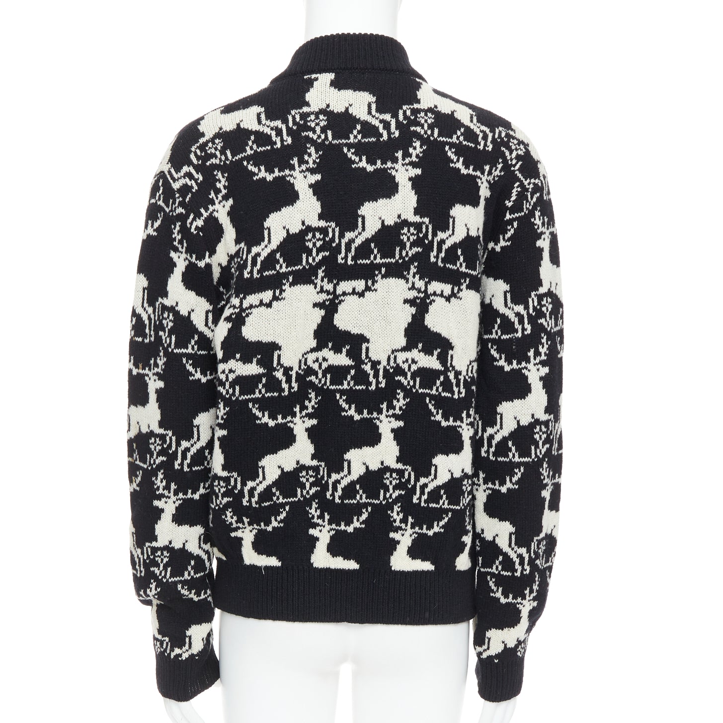 Dries Van Noten Reindeer Intarsia Jacket - Detail 1
